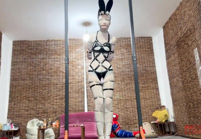 【媚娘工作室】纯铁丝极限直立捆绑墙高