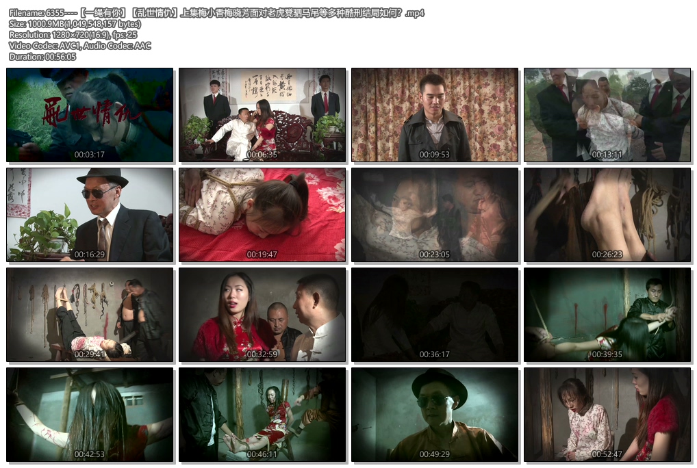 6355----【一绳有你】【乱世情仇】上集梅小香梅晓芳面对老虎凳驷马吊等多种酷刑结局如何？.jpg
