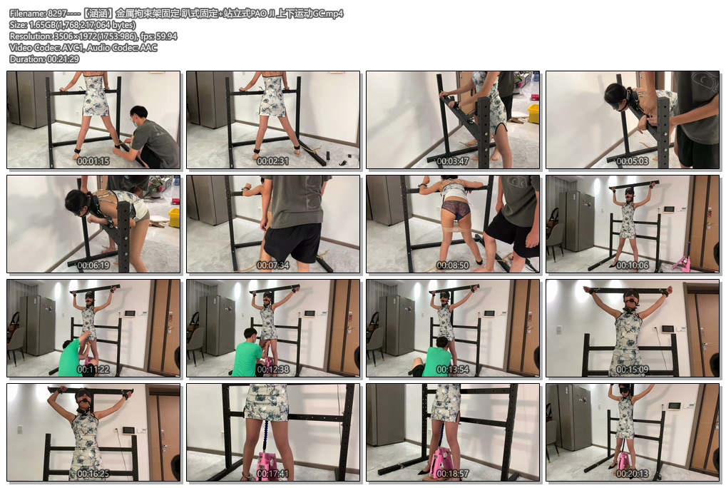 8297----【涵涵】金属拘束架固定 趴式固定 站立式PAO JI 上下运动GC.jpg