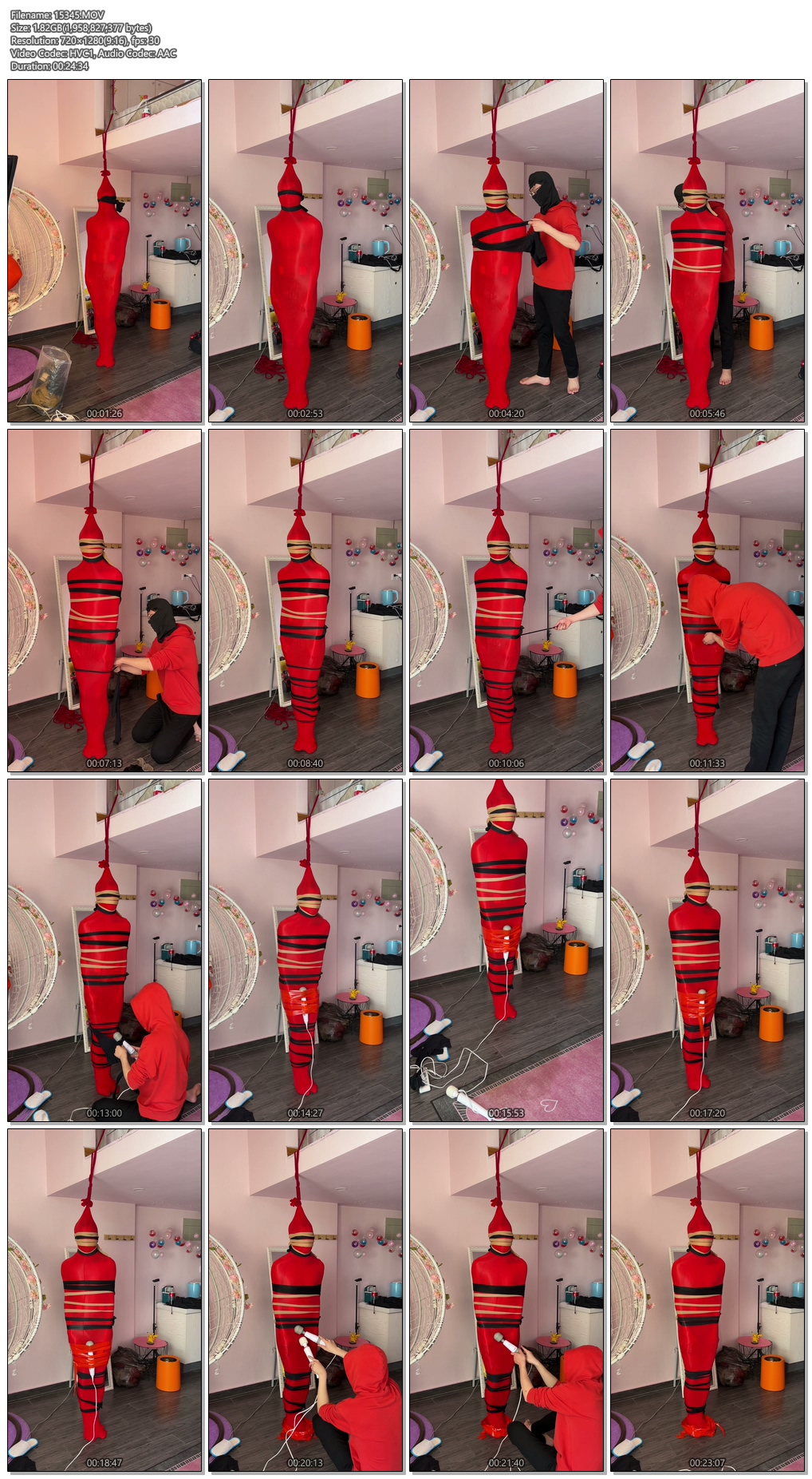 15345----【黑魔法师】丝袜悬挂地狱 十几套丝袜的包裹 然后把M强制挂在了房梁上.jpg