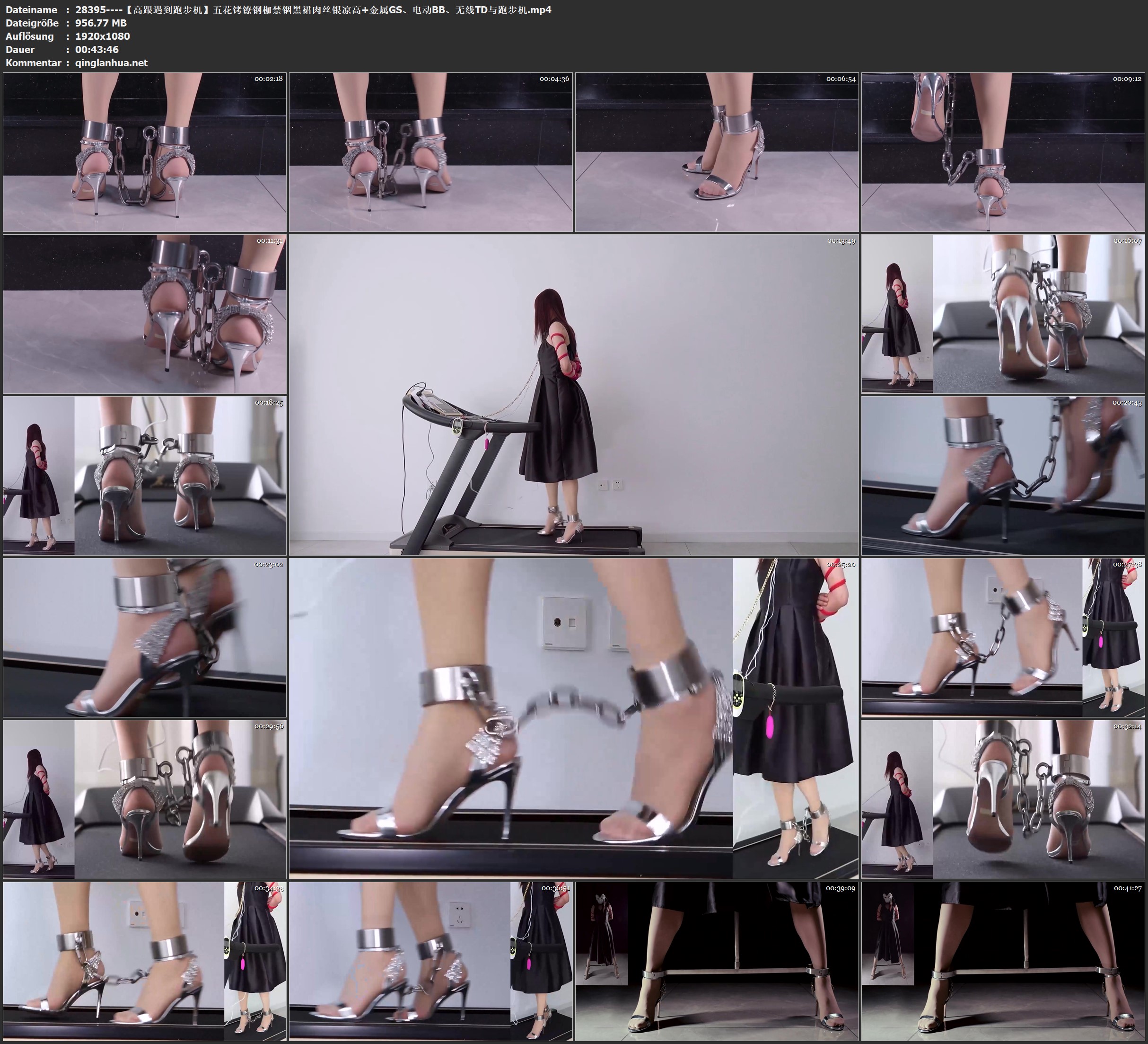 28395----【高跟遇到跑步机】五花铐镣钢枷禁锢黑裙肉丝银凉高 金属GS、电动BB、无线TD.jpg