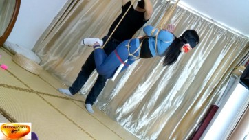 【绳舞飞扬】虹妹168大学在读，对紧缚调教越加上瘾了 观音缚、吊缚tk、棒棒刺激、口球口水还超级多