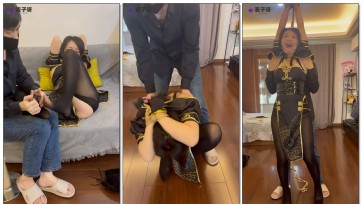 【麦子呀】面试模特被迷晕，然后被捆绑迷晕，吊缚，开口器玩虐