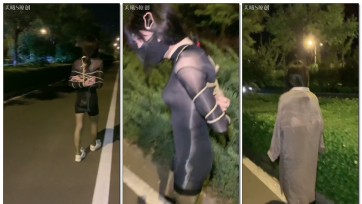 【美曦s】微剧情文推《伪娘户外夜行》主路上车来车玩，谁知道辅路上会有一个捆绑着的小姐姐骚包在走着呢？晚上出来大街上总会有形形色色的人出现，就在这一天美曦出去逛街时碰到了...