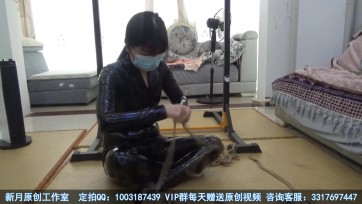 【新月原创】【玉箫】自缚女子搜查官 在家惩罚自己却被对手入室 加绑绳子棒子强G欲哭无泪