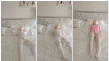 【星河】kigurumi紧身衣真空袋拘束训练器折磨