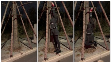 【Sub咔咔】JK手铐脚镣吊缚SubM