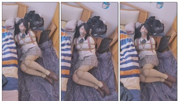 【小T】再次去找伪娘小V玩 cosplay加肉丝