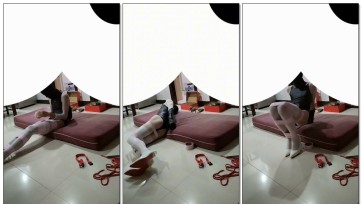 【Kirftgg】伪娘 胶带 单手套 自缚