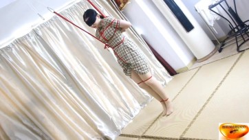 【绳舞飞扬】莹奴踮脚吊，勒阴放置 对待莹奴已经越来越有感觉了，后高手紧缚+股绳勒阴吊+后手吊+踮脚+棒棒 莹奴的呻吟更加诱人了