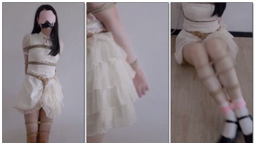 【凉叶子】嵌入的股绳连手折磨与束缚感满满的蛇形腿缚