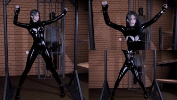 【3D动画】《被逮住的女搜查官》站立大字 链条 抚摸 电击 戒尺 拍子 假JJ 强高