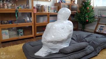 【闪闪工作室】保密发货？- 被呼控和虐口的胶带全包木乃伊 - 被顶着喉咙无法吐出的绝望