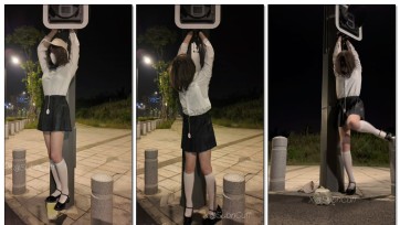 【Sub咔咔】户外JK路灯吊缚SubM