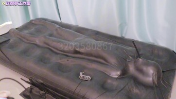 【长颜草】3小时真空床Y具刺激调教 放置闷热，全程没有放出来最后放出来的时候都虚脱了