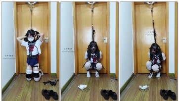 【坎喵】绝望的自缚-白丝死库水JK复刻[脱出不可能]/强高/电击刚塞/脱缚失败