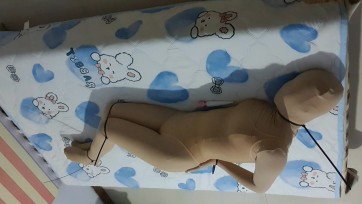 【幽灵】肉色全包天鹅绒紧身衣 肉丝兔女郎连体衣 多层套头热缩微孔呼吸 黑色扎带手铐自缚 震动