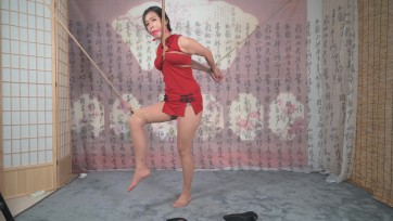 【撒琅】绳模Sprite雪碧高跟丝袜单腿吊--口球、抚触、胸吊、挤压、TK、电击解禁