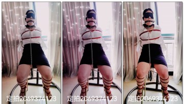 【绘绳绘摄】绑在椅子上的女秘书