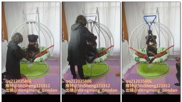 【时生】【（绳）kigurumi】绑了一只超可爱的中华娘kig！！！吊篮上的捆绑放置play!!!