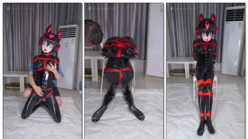 【刻猫猫不是色猫猫】【伪娘男娘/kigurumi/赛博动物园/黑胶衣/贞操锁】