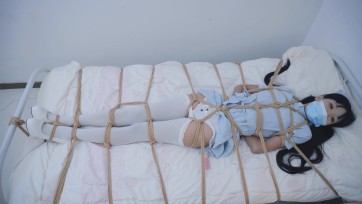 【冷与贝】白丝小护士捆绑调教