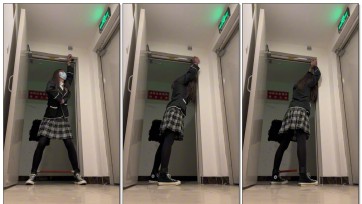 【Sub咔咔】楼道JK帆布鞋分腿器吊缚SubM