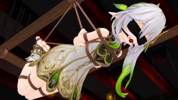 【3D动画】【原神拘束动画】小草神纳西妲的捆绑调教+电刑十字架
