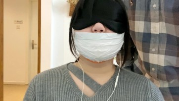【默示录】【小琪】试一下助眠，毛巾塞嘴后，4层胶带封嘴+双层绷带缠嘴+黑色胶带包脸~