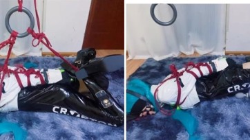 【机智的聆】初音的直臂驷马放置练习~郊狼 小话筒 tk 堵嘴+蒙眼~