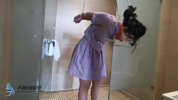 【JS】琳洛 后手吊 思袜堵嘴蒙眼 胶带封嘴 抽打