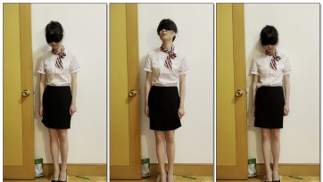 【缚予】调教之皮皮高跟鞋里放豆子+肉丝职业装2小时罚站 皮皮被要求穿上放豆子的高跟鞋军姿罚站2个小时，这种新奇的惩罚挺有意思