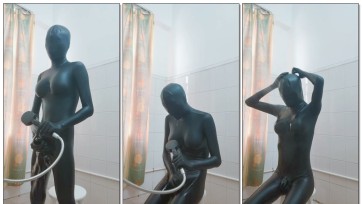 【随便整点活】两层蛇皮zentai玩水