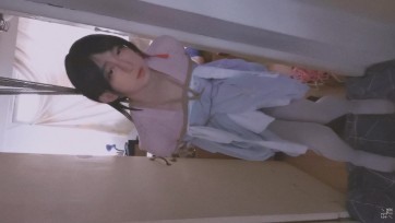 【小T】外出系列 再次去找伪娘小V玩 古装白丝捆绑3