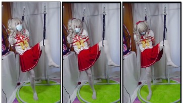 【时生】夏洛特烦恼友利奈绪cos 单腿吊，郊狼电击，无法挣脱的惩罚！