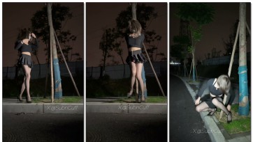 【Sub咔咔】户外手脚背铐在树上SubM