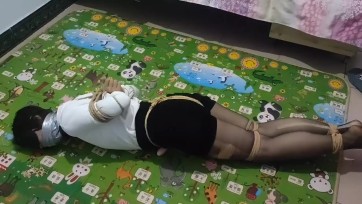 【夜色撩人】黑丝捆绑放置挣扎