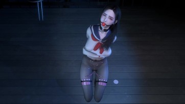 【3D动画】《黑丝JK少女与健身教练》舔舐 打耳光 TD 跪地求饶 跳舞 绳索 套脖 蹲姿