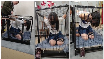 【束缘阁】晓雪 笼中少女 胸部电击折磨