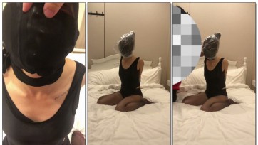 【云】桃夭夭 黑丝胶带捆绑 塑料袋呼控zx