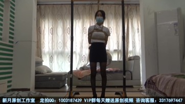 【新月原创】【琳媚】谁能拒绝可以同时玩脚又玩凶的小M呢 性感黑丝片足单腿吊 高马尾带TD