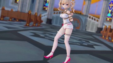 【3D动画】超短裙白丝护士装芭芭拉捆绑