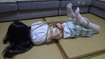 【新月原创】【红豆】 白丝JK 日式捆绑+脚拷走路 一直带着棒棒滴 驷马挣扎强G