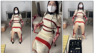 【小小吖】被绑在椅子上被无情电击25分钟