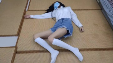 【新月原创】【红豆】白袜女怪物的各种不同受伤嘎掉的方法 挣扎 展示 （无绳）