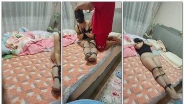 【旺仔原创】胶带全包枕头棉被按压闷绝媳妇