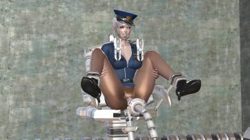 【3D动画】拘束器调教白丝护士 制服黑丝侦探 PJ 跪姿 瘙痒 M腿