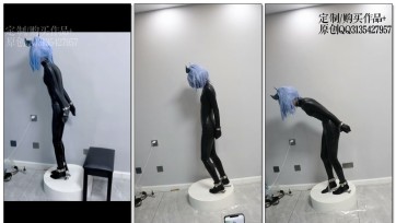 【咕咕原创】一镜到底~魔法少女露娜cos-脚底尖刺镣铐强制踮脚罚站虐足（胶衣、双手反铐、镣铐）