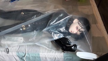 【散樱樱樱】kigurumi真空袋solo初体验，变成娃娃被真空包装