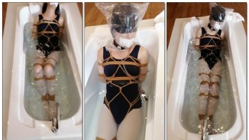 【职业胸手】伪娘小萌兽被绑起来强制洗白白